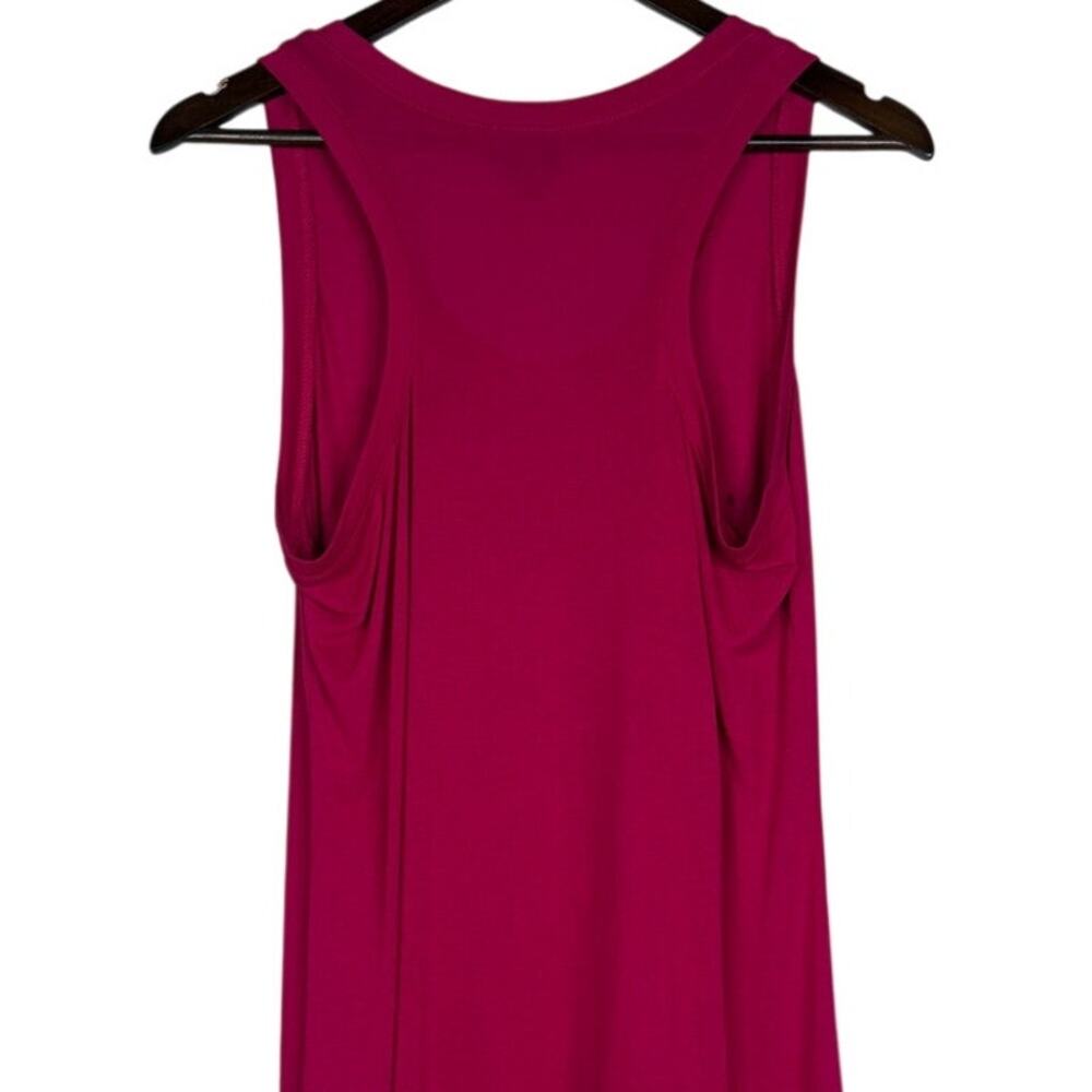 Mossimo Sleeveless Tunic Sequins Lightweight Tank Top Blouse M Fuchsia Pink - Picture 5 of 15